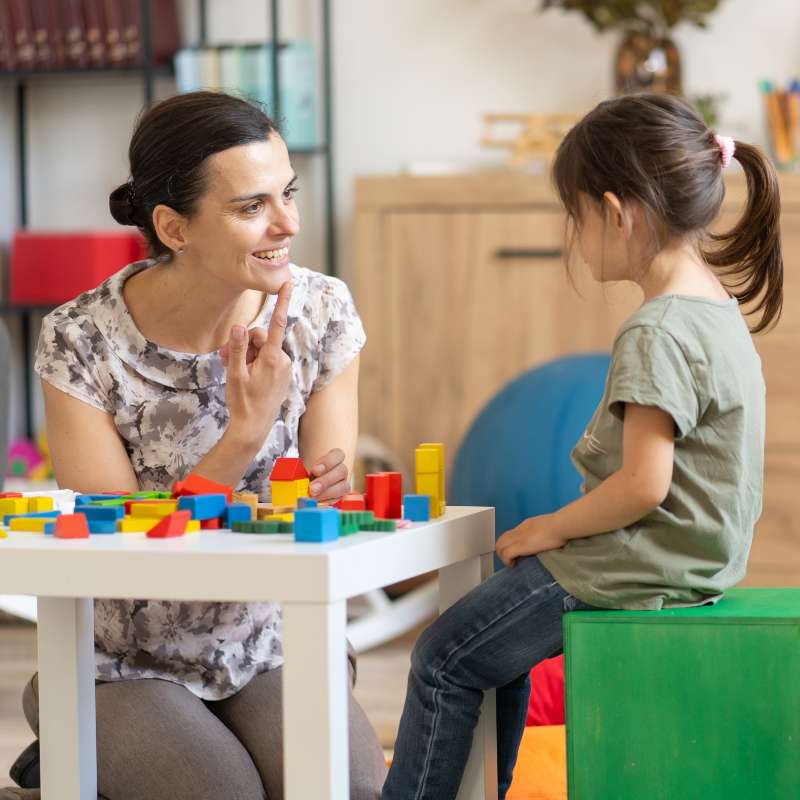 Parent working with child to determine  Learning Style
